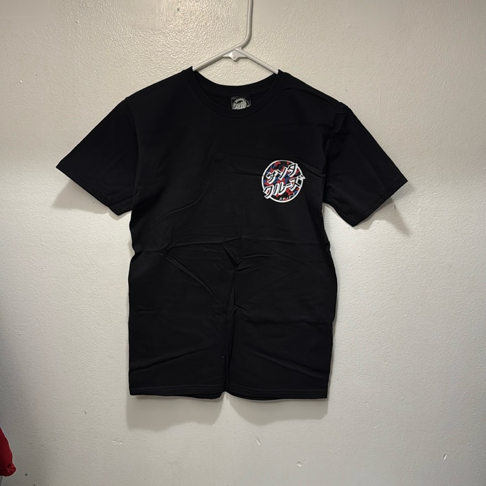 Santa Cruz Blossom Dot Black T-Shirt